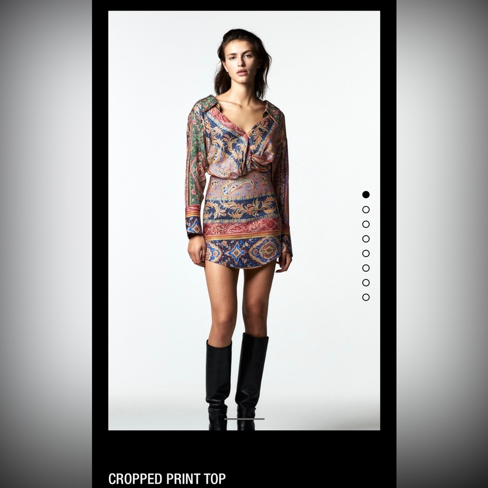 ZARA PRINT TWO PIECE SET